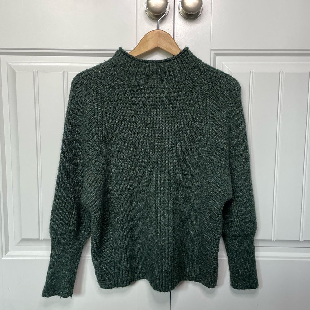 Lovely Green Chicos Mockneck Sweater, Size 1 (Small/Medium)